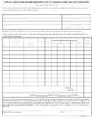 Form D-26(2) - Application For Reimbursement Of Claim Related Travel Expenses