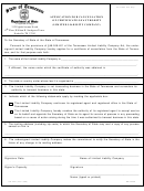 Form Ss-4241 - Application For Cancellation Of Certificate Of Authority - 1999
