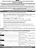 Individual Declaration Of Filing Exemption Of Ashland, Ohio City Income Tax Return