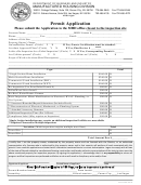 Permit Application - Department Of Business And Industry - Manufactured Housing Division Form