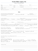 Home & Auto Quote Sheet