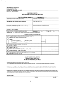 Net Profit License Fee Return - Menifee County, Kentucky Printable pdf