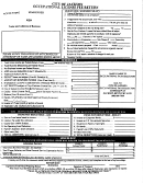 Occupational License Fee Return - City Of Jackson, Kentucky