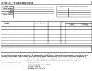 Specialty Order Form