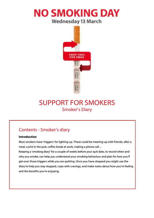 Support For Smokers - Smoker