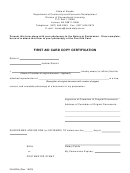 Form 08-4009c - First Aid Card Copy Certification