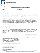 Resource Remediation Fund Certification Form - Land Development Division - Greenville County