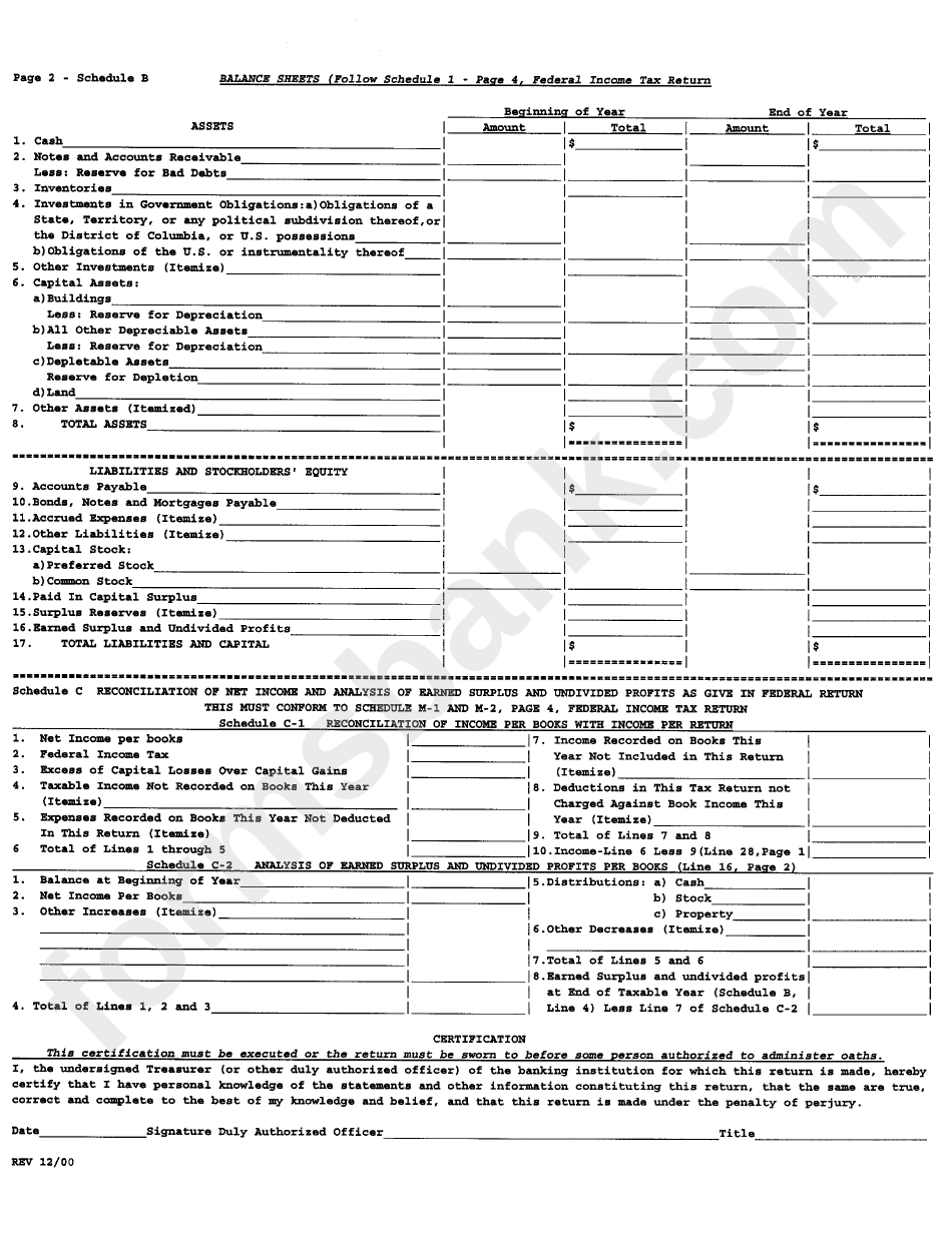 Form T-74 - Banking Institution Excise Tax Return - 2004