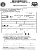 Form 03pa209e - Acknowledgment Of Paternity - Oklahoma Department Of Human Services