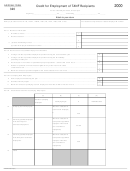 Form 320 - Credit For Employment Of Tanf Recipients - 2000