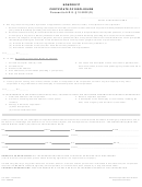 Form Cf:0001 - Nonprofit Certificate Of Disclosure