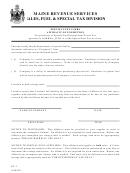 Form Et-1 - Special Fuel Users Affidavit Of Exemption