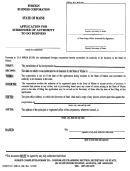 Form Mbca-12b - Application For Surrender Of Authority To Do Business