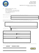 Application For Licensing Of A Branch Office - Nevada Secretary Of State