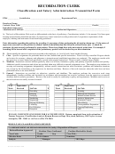 Recordation Clerk Classification And Salary Administration Transmittal Form