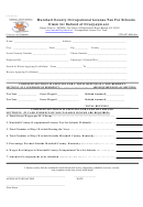 Form Molt-7 - Marshall County Occupational License Tax For Schools Claim For Refund Of Overpayment
