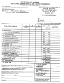 Sales, Use, Lease Rental And Liquor Tax Report Form - City Of Pell City, Alabama