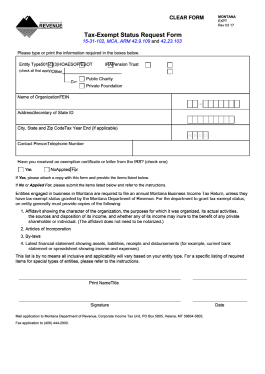fillable-montana-form-expt-tax-exempt-status-request-form-printable