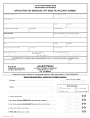 Form 83-t-104a - Application For Individual City Wage Tax Account Number - Philadelphia Department Of Revenue