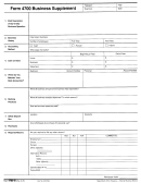Form 4700 B- Business Supplement - Department Of Treasury