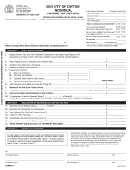 Individual Income Tax Return - City Of Dayton - 2015 Printable pdf