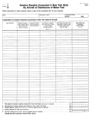 Form Pt-101.7 - Aviation Gasoline Consumed In New York State By Aircraft Of Distributors Of Motor Fuel - New York State Department Of Taxation And Finance - 1997