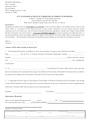 Domestic Partnership Termination Affidavit - City Of Orlando