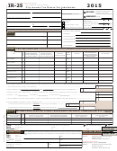 Fillable Form Ir-25 - City Income Tax Return For Individuals - 2015 Printable pdf