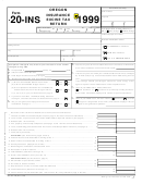 Form 20-ins - Oregon Insurance Excise Tax Return - 1999