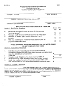 Form Ri Sp-01 - Personal Income Tax - Credit Qualifyying Surviving Spouse - Rhode Island Division Of Taxation - 1999