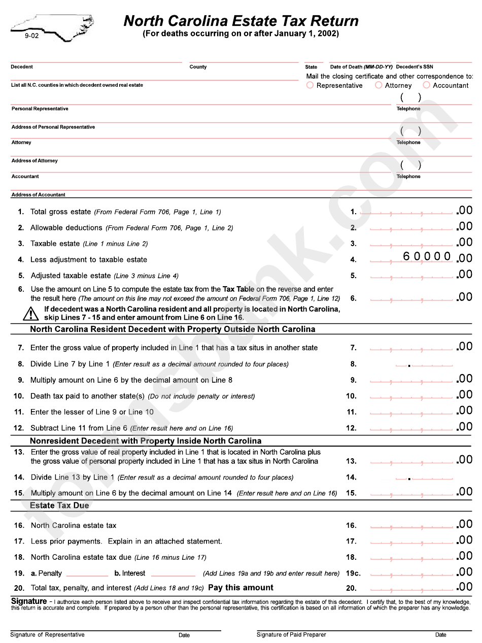 north-carolina-estate-tax-return-form-printable-pdf-download