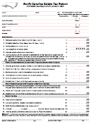 North Carolina Estate Tax Return Form