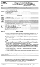 Form 8046 - Change To Credit For The Elderly Or For The Permanently And Totally Disabled