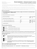 Form Ls-86a-e - Renewal Application For Employment Agents Lincese