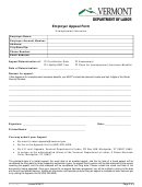 Form B-14 - Employer Appeal Form - Unemployment Insurance - Vermont Department Of Labor - 2017