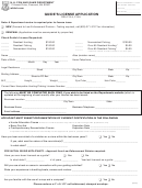 Guide's License Application - N. H. Fish And Game Department