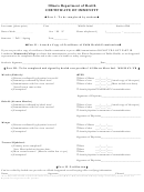 Certificate Of Immunity - Illinois Department Of Health