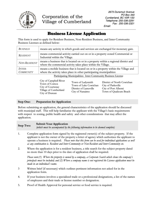 business license application letter