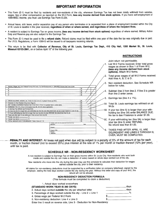 Instructions For Form W-2 Printable pdf
