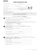 Cardholder Dispute Form/debit Card Dispute Statement Form