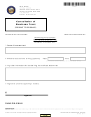Certificate Of Cancellation For A Nevada Business Trust Form (pursuant To Nrs 88a.420)