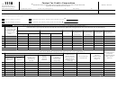 Fillable Form 1118 - Foreign Tax Credit-Corporations - Department Of The Treasury Printable pdf
