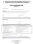 Official Nomination Form - Supreme Court Recognition Program - Office Of The State Court Administrator