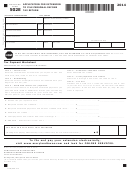 Fillable Maryland Form 502e - Application For Extension To File Personal Income Tax Return - 2014 Printable pdf