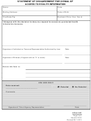 Form Hipaa 205p - Statement Of Disagreement For Denial Of Access To Health Information - Health Insurance Portability And Accountability Act