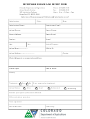Reportable Disease Case Report Form - Colorado Department Of Agriculture