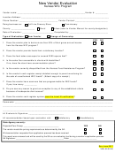 New Vendor Evaluation Form - Kansas Wic Program