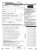 Form Pa-40 Koz - Commonwealth Of Pennsylvania Income Tax Return - Pa Keystone Opportunity Zone - 2004 Printable pdf
