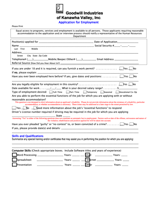 application-for-employment-goodwill-industries-of-kanawha-valley-inc