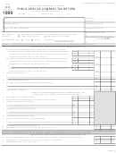 Form U-6 - Public Service Company Tax Return - 1999